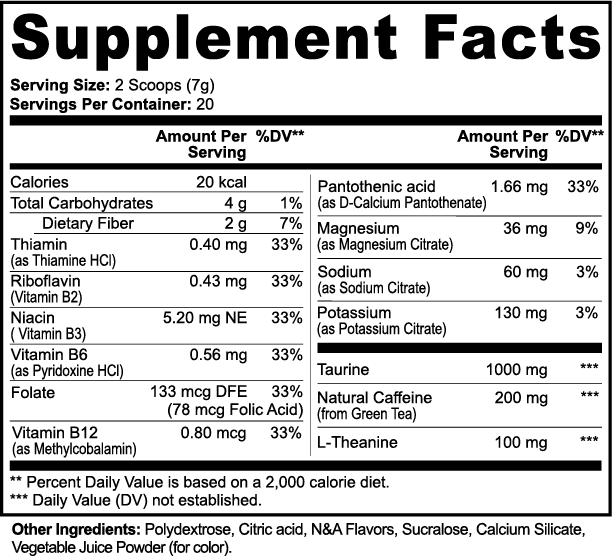 Polvo Energético (Ponche de Frutas)
