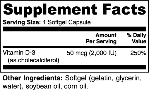 Vitamina D3 2.000 UI