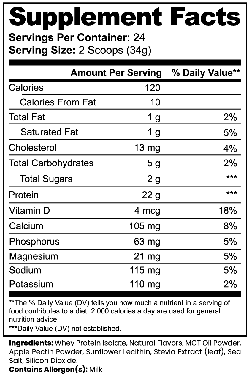 Aislado de Proteína de Suero de Leche 100% Avanzado (Vainilla)