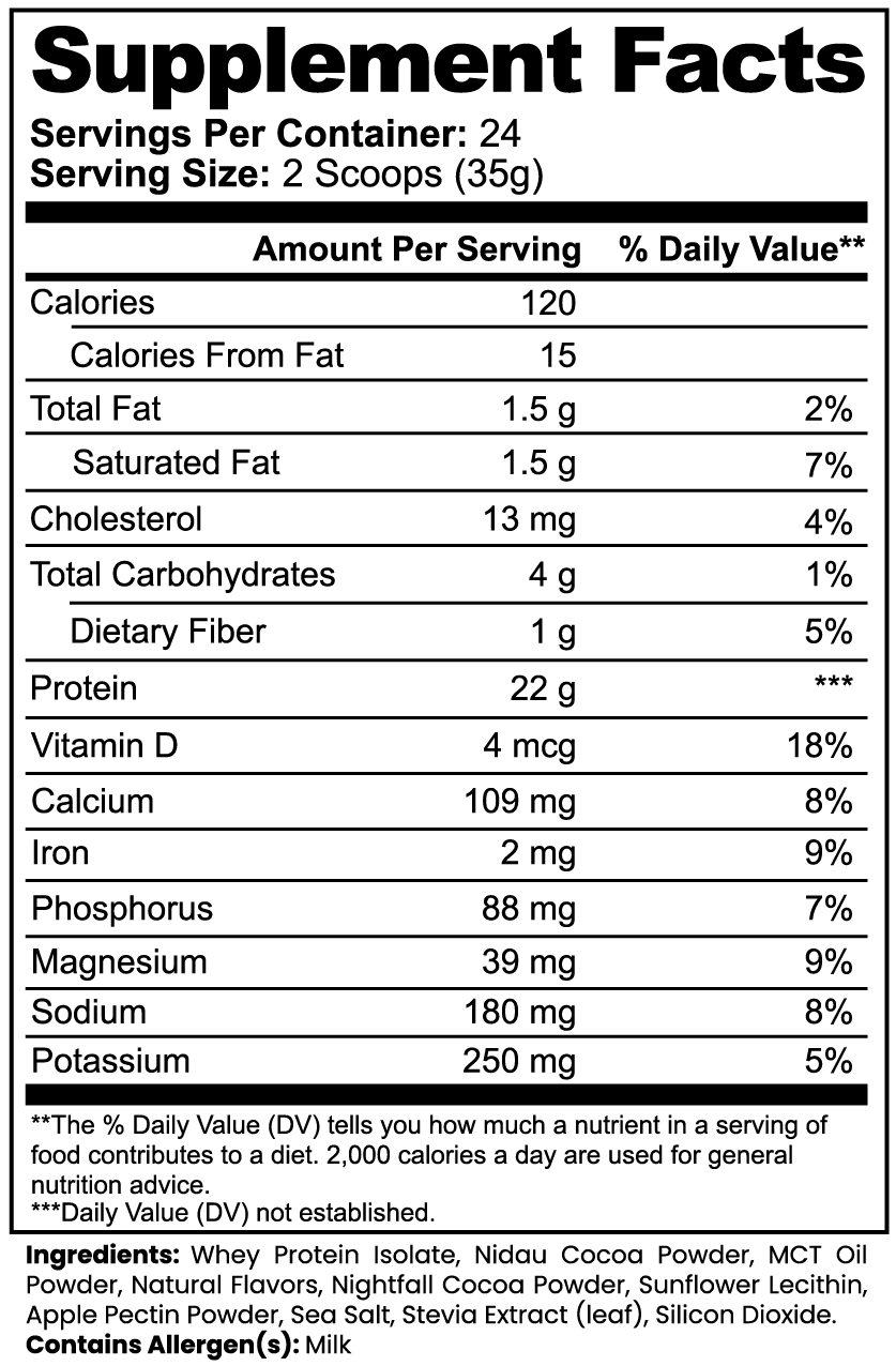 Aislado de proteína de suero de leche avanzado 100% (Chocolate)