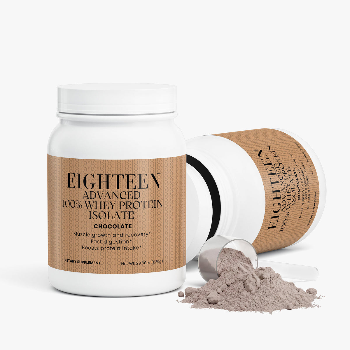 Aislado de proteína de suero de leche avanzado 100% (Chocolate)